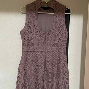 AUW Purple Knee length dress